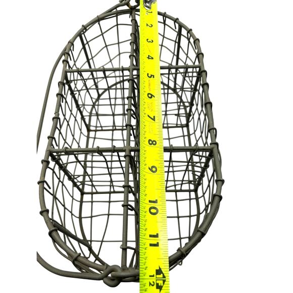 Rustic Country Farmhouse Metal Wire Silverware Napkin Caddy Farmhouse w/ Handle - Picture 6 of 8